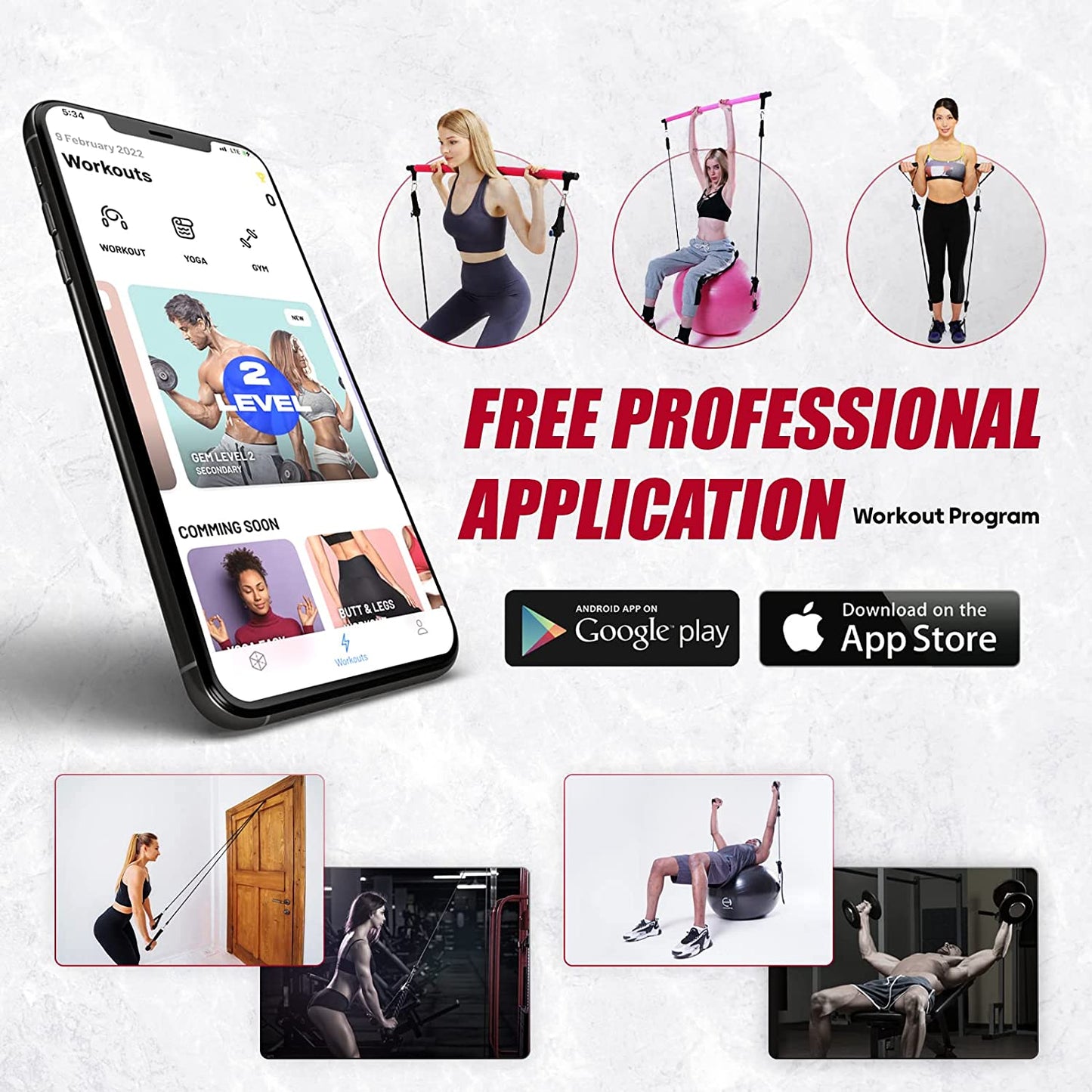 ๐๐๐๐ ๐ฃ๐ฌ๐ ๐๐
๐ฒ๐ฟ๐ฐ๐ถ๐๐ฒ ๐๐ฎ๐น๐น for Working Out 65 Cm - Yoga Ball Chair & Balance Ball for Pregnancy, Birthing Physical Therapy & Chair for Office - Stability Ball & Stainless Steel Pilates Bar for Workout