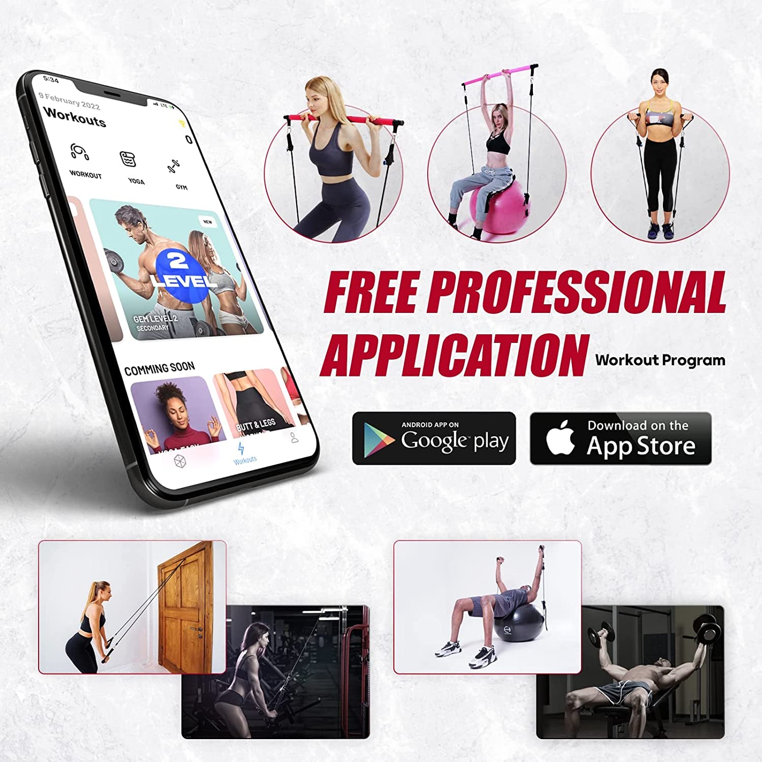 ๐๐๐๐ ๐ฃ๐ฌ๐ ๐๐
๐ฒ๐ฟ๐ฐ๐ถ๐๐ฒ ๐๐ฎ๐น๐น for Working Out 65 Cm - Yoga Ball Chair & Balance Ball for Pregnancy, Birthing Physical Therapy & Chair for Office - Stability Ball & Stainless Steel Pilates Bar for Workout