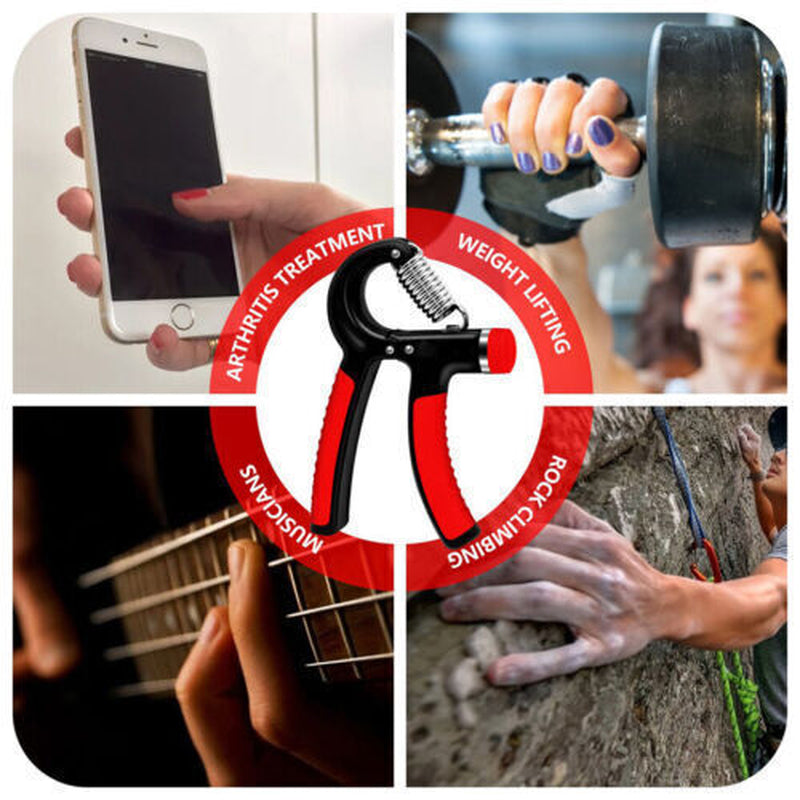 Hand Grip Strength Power Trainer Adjustable 5 in 1 Gripper Strengthener Set