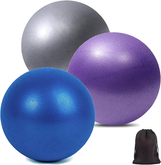 Pilates Exercise Ball Mini 9 Inch Yoga Ball,Barre Ball,Small Bender Ball,Workout Fitness Ball,Balance Ball,Physical Therapy Ball,Squishy Balls,Improves Stability,Core Training Equipment for Home